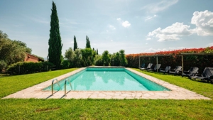 ferienhaus cipresso im landesinneren gemeinschaftspool mit sonnenliegen