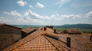 ferienhaus il palazzo sued toskana blick ueber die daecher