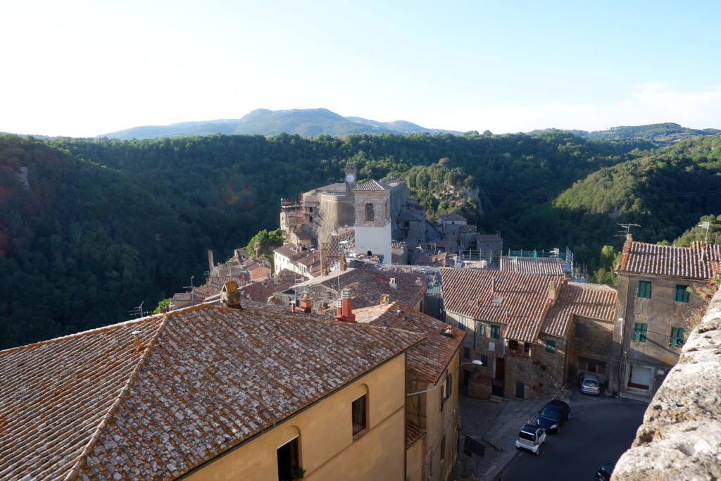 sorano in der toskana