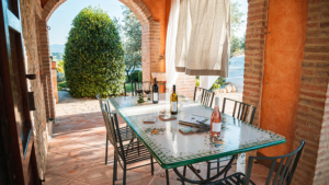 villa il roseto umbrien terrasse