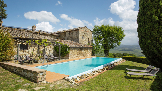 villa im chianti mit pool