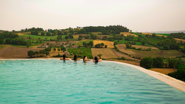 villa incanto umbrien ausblick