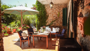 villa maremma pool terrasse